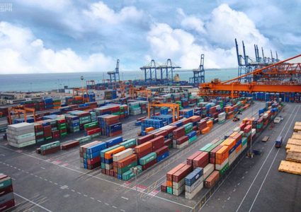 ارتفاع حجم البضائع المناولة في الموانئ السعودية