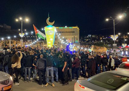 وقفة احتجاجية على اعتداءات الاحتلال في الأقصى بأم الفحم