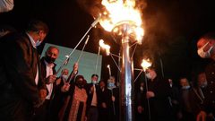 إيقاد شعلة انطلاق فعاليات يوم الأسير الفلسطيني في طوباس