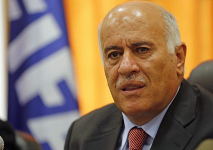 الرجوب يتلقى برقية شكر من رئيس الاتحاد الأردني لكرة القدم