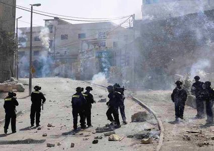 مواجهات مع الاحتلال في قرية العيساوية