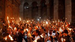 الاحتفال بـ"سبت النور" في بيت لحم