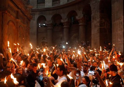 الاحتفال بـ"سبت النور" في بيت لحم