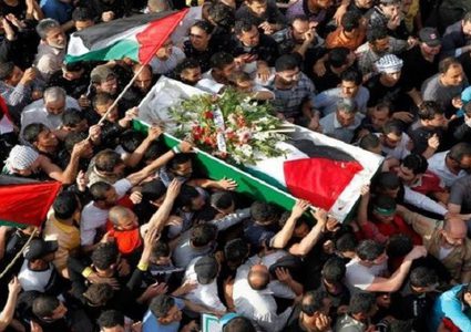 تشييع جثمان الشهيد أحمد عويدات في أريحا