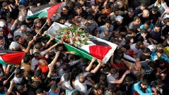 تشييع جثمان الشهيد أحمد عويدات في أريحا