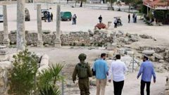 مستوطنون يقتحمون الموقع الأثري في سبسطية