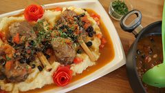 موزات الغنم بالبطاطس البورية