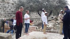 إصابة مسن خلال اقتحام المستوطنين المقامات الاسلامية في كفل حارس