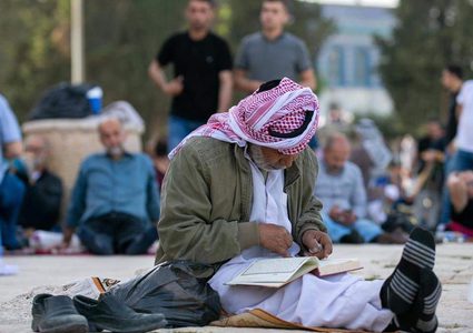 الأجواء في المسجد الأقصى عشية ليلة القدر