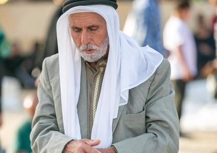 الأجواء في المسجد الأقصى عشية ليلة القدر
"تصوير وفا"