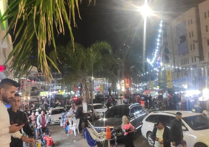 نابلس فجر أول أيام عيد الفطر المبارك