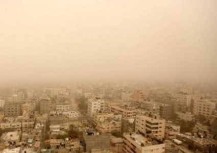 حالة الطقس: أجواء خماسينية مغبرة والحرارة أعلى من معدلها بحدود 6 درجات