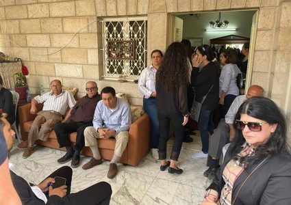 منزل عائلة الشهيدة الصحفية شيرين أبو عاقلة في بلدة بيت حنينا شمال القدس