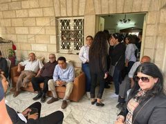 منزل عائلة الشهيدة الصحفية شيرين أبو عاقلة في بلدة بيت حنينا شمال القدس