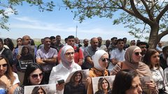 مشاهد من الوقفة التضامنية لروح الشهيدة أبوعاقلة من أمام معهد الطب العدلي