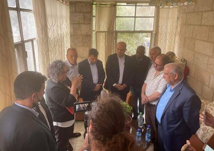 منزل عائلة الشهيدة شيرين أبو عاقلة في بلدة بيت حنينا