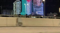 اضاءة أبراج لوسيل في العاصمة القطرية الدوحة بصورة شيرين أبو عاقلة والعلم الفلسطيني