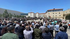 مشاهد من مراسم تشييع أبوعاقلة في مقر الرئاسة برام الله- تصوير سامر نزال