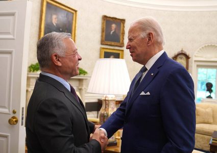 العاهل الادرني يحذر من استمرار دوامة العنف في فلسطين