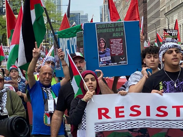 الآلاف يتظاهرون في مدن أميركية إحياء لذكرى النكبة