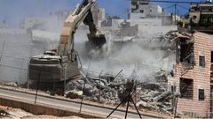 الاحتلال يهدم سورا ومخزنا في قرية الديوك التحتا شمال أريحا