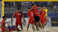 منتخبنا للكرة الشاطئية يكتسح السعودية بسداسية ويبلغ نصف نهائي غرب آسيا