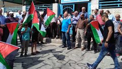 نابلس: وقفة أمام مقر "الأونروا" إحياء لذكرى النكبة ورفضا لتقليص الوكالة لخدماتها