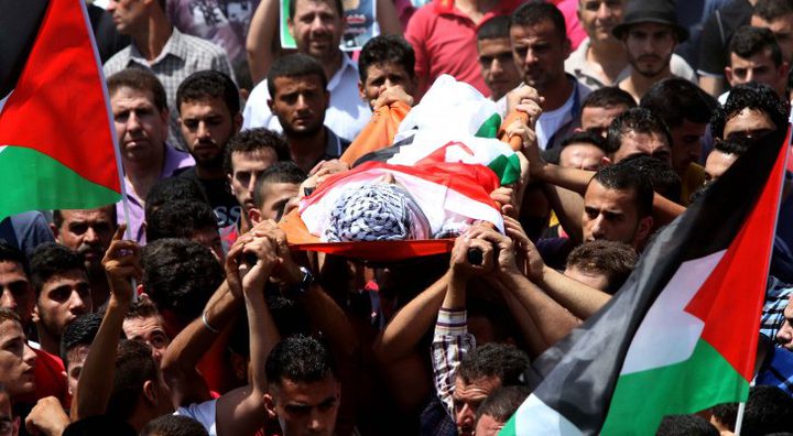 تشييع جثمان الشهيد زيد غنيم إلى مثواه الأخير في بلدة الخضر جنوب بيت لحم