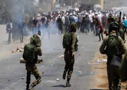 اصابات خلال مواجهات مع الاحتلال غرب نابلس