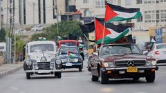 مسيرة مركبات ووقفة في جنين تنديدا باعتداءات المستوطنين