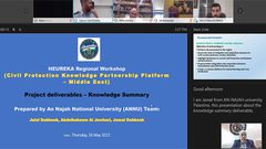 مركز التخطيط الحضري في النجاح يشارك في ورشة العمل الختامية لمشروع (HEUREKA)