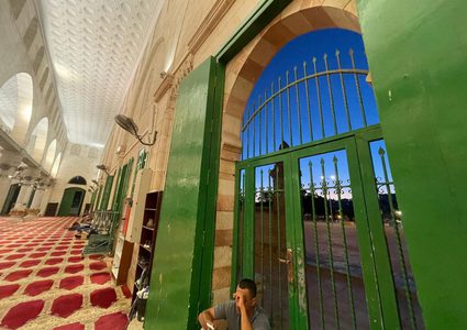 أجواء الصباح في المسجد الأقصى