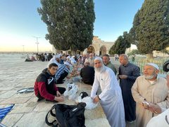 أجواء الصباح في المسجد الأقصى