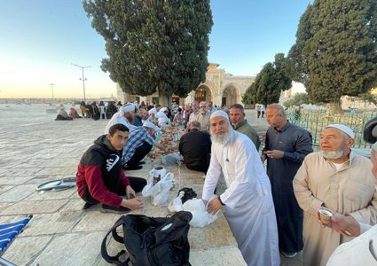 أجواء الصباح في المسجد الأقصى