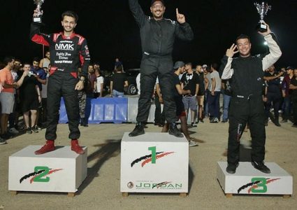 سهيل الأصبح يحقق المركز الثالث في بطولة الأردن لسباقات "درفت"