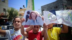 غزة: افتتاح ميدان شيرين أبو عاقلة في شارع القدس وسط بلدة بني سهيلا