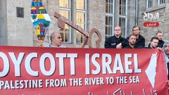 مظاهرة في العاصمة الألمانية برلين بالذكرى الـ 55 للنكسة الفلسطينية