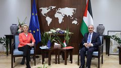رئيسة المفوضية الأوروبية تعلن استئناف المساعدات لفلسطين