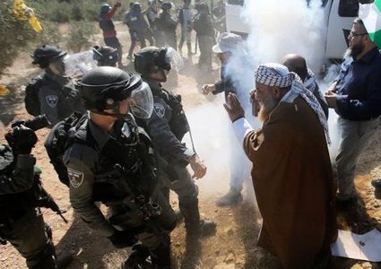 إصابات بالرصاص المطاطي جراء قمع الاحتلال أهالي قرية بورين