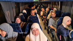 انطلاق اول فوج من حجاج قطاع غزة الى السعودية لاداء مناسك الحج بعد انقطاع لعامين بسبب كورونا