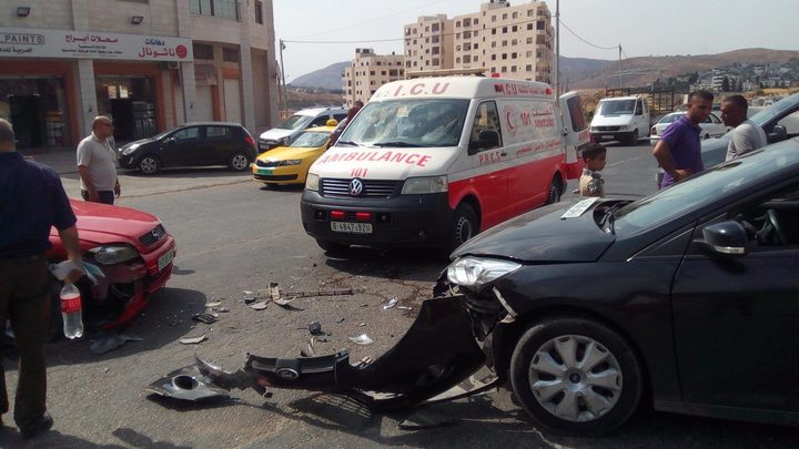 خمس إصابات في 13 حادث سير خلال الـ 24 ساعة الماضية في غزة
