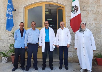 المكسيك تسلّم معدات طبية لمستشفى "الأونروا" في محافظة قلقيلية