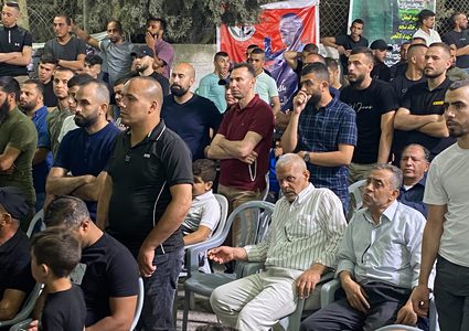 مهرجان تأبيني للشهيدين الزبيدي والفايد في مخيم جنين