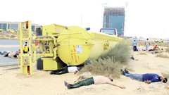 5وفيات 234 إصابة إثر تسرب غاز سام من صهريج داخل ميناء العقبة في الأردن