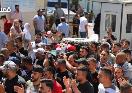 تشييع جثمان الشهيد محمد حامد في سلواد