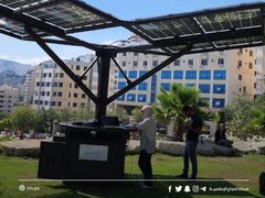 افتتاح الشجرة الشمسية"Solar Tree" لتزويد الطلبة بالكهرباء من الطاقة الشمسية