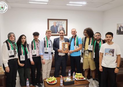 وفد بلجيكي يطلع على واقع الرياضة في فلسطين
