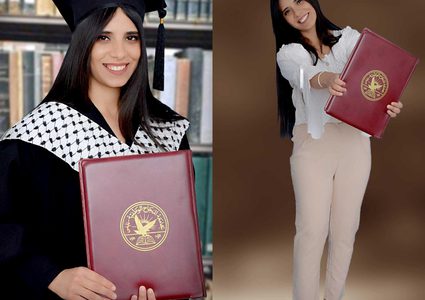 "كارين الباش" خريجة جامعة النجاح تجمع بين الإعلام والفن