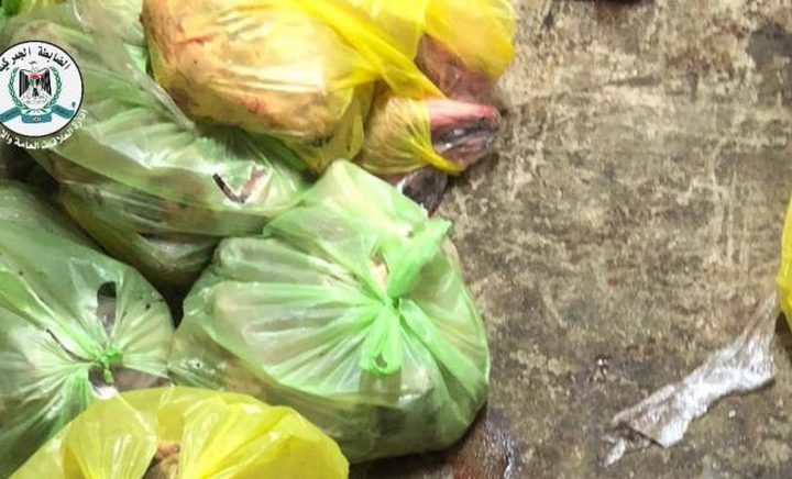 ضبط لحوم غير صالحة للاستهلاك الآدمي في نابلس