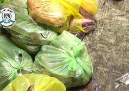 ضبط لحوم غير صالحة للاستهلاك الآدمي في نابلس